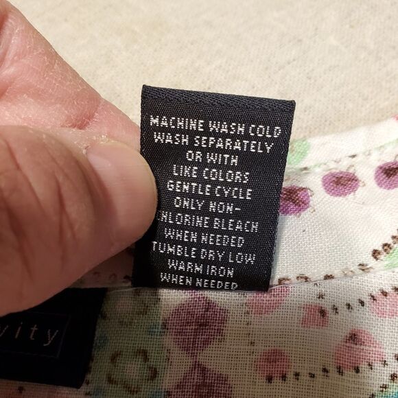 Relativity 100% Linen Paisley Snap Up Top Size L - Picture 3 of 9